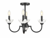 Allistair 4 Light Semi Flush Mount 14.5 Inch Tall X 20 Inch Wide by Z Lite - 352-4S