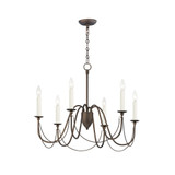 Plumette 6 Light Large Chandelier by Maxim 12 - 12166