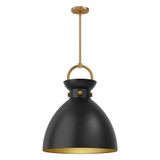Waldo 1 Light Large Pendant 21.75 Inch Tall by Alora - PD411318