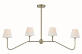 Keenan 4 Light Oversized Linear Chandelier by Crystorama - KEE-A3004