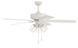 Outdoor Pro Plus 5 Blade Ceiling Fan with Light 52 Inches W by Craftmade - OP104-5