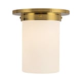 Mineral 1 Light Round Flush Mount 8.63 Inch Tall and 7.88 Inch Wide by Alora - FM360808