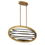 Ombra 2 Light Small Oval Chandelier by Eurofase - 38153