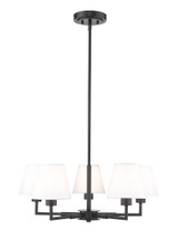 Leila 5 Light Chandelier In Modern Style 10 x 26 Inches Wide by Z-Lite - 744-26R