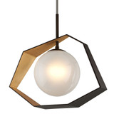 Origami 12W 1 LED Medium Pendant by Troy - F556