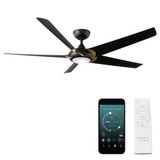 Lucid 5 Blade Ceiling Fan with Light Kit 62 Inches Wide by Modern Forms - FR-W2304-62L