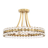 Clover 4 Light 18.25 Inch Wide Semi Flush Mount by Crystorama - CLO-8894