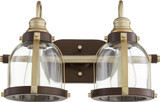 Banded Dome 2 Light Vanity Light by Quorum - 586-2