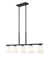 Naya 5 Light Linear Chandelier 18.25 Inch Tall and 44.5 Inch Wide by Z Lite - 7518-5L