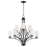 Deven 9 Light Large 2 Tier Chandelier by Maxim 20036SWSBR - 20036