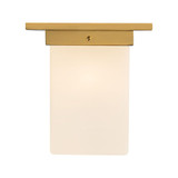 Mineral 1 Light Square Flush Mount 8.63 Inch Tall and 7.88 Inch Wide by Alora - FM356808