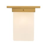 Mineral 1 Light Square Flush Mount 8.63 Inch Tall and 7.88 Inch Wide by Alora - FM356808