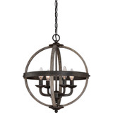 Fusion 4 Light Small Chandelier by Quoizel - FSN5204