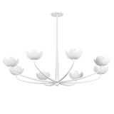 Arcata 8 Light Chandelier 18.25 Inch Tall and 55 Inch Wide by Troy - F2048