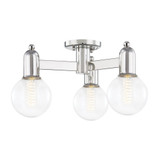 Bryce 3 Light 18 Inch Wide Semi Flush Mount by Mitzi - H419603
