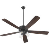 Ovation 5 Blade Ceiling Fan with Light Kit 18.25 x 52 Inches by Quorum  - 4525-23