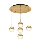 Pluto 44W LED Pendant 6 Inch Tall and 14 Inch Wide by Kuzco - MP402801-05