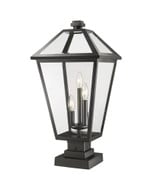 Talbot 3 Light Medium Outdoor Square Pier Mount by Z-Lite - 579PHXLS-SQPM