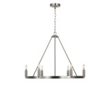 Mirla 6 LED Chandelier 28 Inch Wide by Generation - GLC2016E