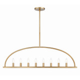 Abbott 8 Light Oversized Linear Chandelier by Crystorama - ABB-3007