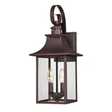 Chancellor 2 Light Outdoor Candle Style Wall Lantern by Quoizel - CCR8408
