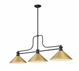 Melange 3 Light Steel Medium Pendant by Z-Lite - 725-3