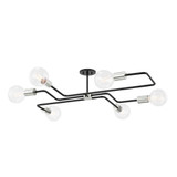 Jena 6 Light 40 Inch Wide Semi Flush Mount by Mitzi - H488606S