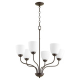  6 Light Medium Chandelier by Quorum - 6041-6