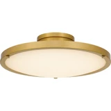 Donne 25W LED Semi Flush Mount 5 Inch Tall and 15.75 Inch Wide by Quoizel - QSF6784