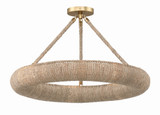 Oakley 21W 6 LED 24 Inch Wide Semi Flush Mount by Crystorama - OAK-7536_CEILING