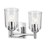 Shailene 2 Light Clear Glass Vanity Light by Kichler - 45573C