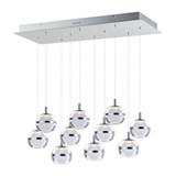Swank 60W 10 LED Medium Pendant by ET2 - E24599