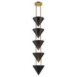Versus 5 Light Pendant 51.25 Inch Tall and 10 Inch Wide by Alora - PD341548