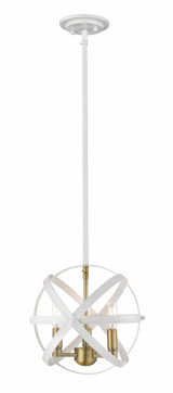 Cavallo 3 Light Medium Pendant by Z-Lite - 463-12HBK-CH65