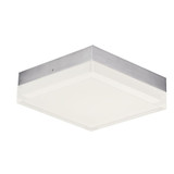 Illuminaire II 15W 1 LED 6.25 Inch Wide Square Flush Mount by Maxim - 57687CLFT