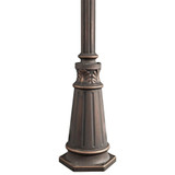 72 Inch Outdoor Post Aluminum Post with Decorative Base by Kichler - 9510