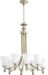 Rossington 8 Light Large Chandelier by Quorum - 6122-8