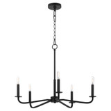 Rutherford 5 Light Chandelier 20.75 Inch Tall and 24.5 Inch Wide by Quorum - 6307-5