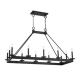 Boylston 12 Light Linear Chandelier 27 Inch and 21 Inch Wide by Savoy House - L1-2102-12