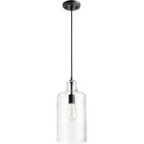 1 Light Transitional Small Pendant 16 Inch Tall by Quorum - 8141