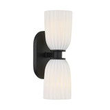 Baldwin 2 Light Wall Sconce 13.75 Inch Tall X 4.5 Inch Wide by Savoy House - 9-1245-2