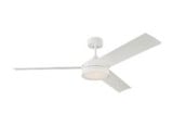 Cirque 3 Blade 56 Inch Ceiling Fan with Remotel and Light Kit by VC Fan - 3CQR56