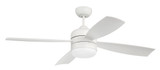 Sebastion 4 Blade Ceiling Fan with Light Kit 52 Inch Wide by Craftmade - SBN52