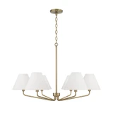 Chadwick 6 Light Chandelier 22.25 Inch Tall and 34 Inch Wide by Capital - 456661