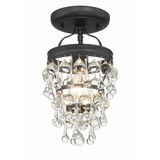 Calypso 1 Light 7.25 Inch Wide Semi Flush Mount by Crystorama - 131_CEILING