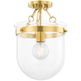 Dunbar 1 Light 10.5 Inch Wide Semi Flush Mount by Mitzi - H763601