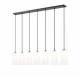 Farrell 7 Light Linear Chandelier 13.75 x 7.25 Inches Wide by Z-Lite - 3043P7-7L