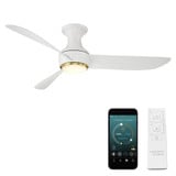 Corona 52 Inch 3 Blade Flush Mount Ceiling Fan w/ Light Kit by Modern Forms - FH-W2203-52L-139852