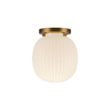 Cherise 1 Light Semi Flush Mount 7.75 Inch Tall and 6.75 Inch Wide by Alora - SF579107