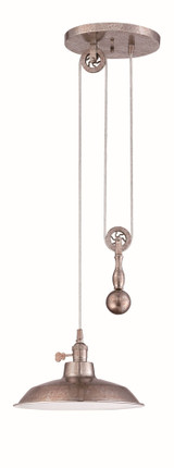 Pulley 1 Light Medium Pendant by Craftmade - P400
